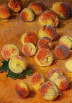 Melocotones Claude Monet bodegones Pinturas al óleo